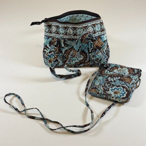 Vera Bradley Java Blue Sophie Tote & Crossbody Purse - Set of 2 - Picture 3 of 10